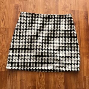 Plaid mini skirt